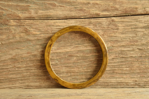 Black Marbled Square Edge Bakelite Bangle